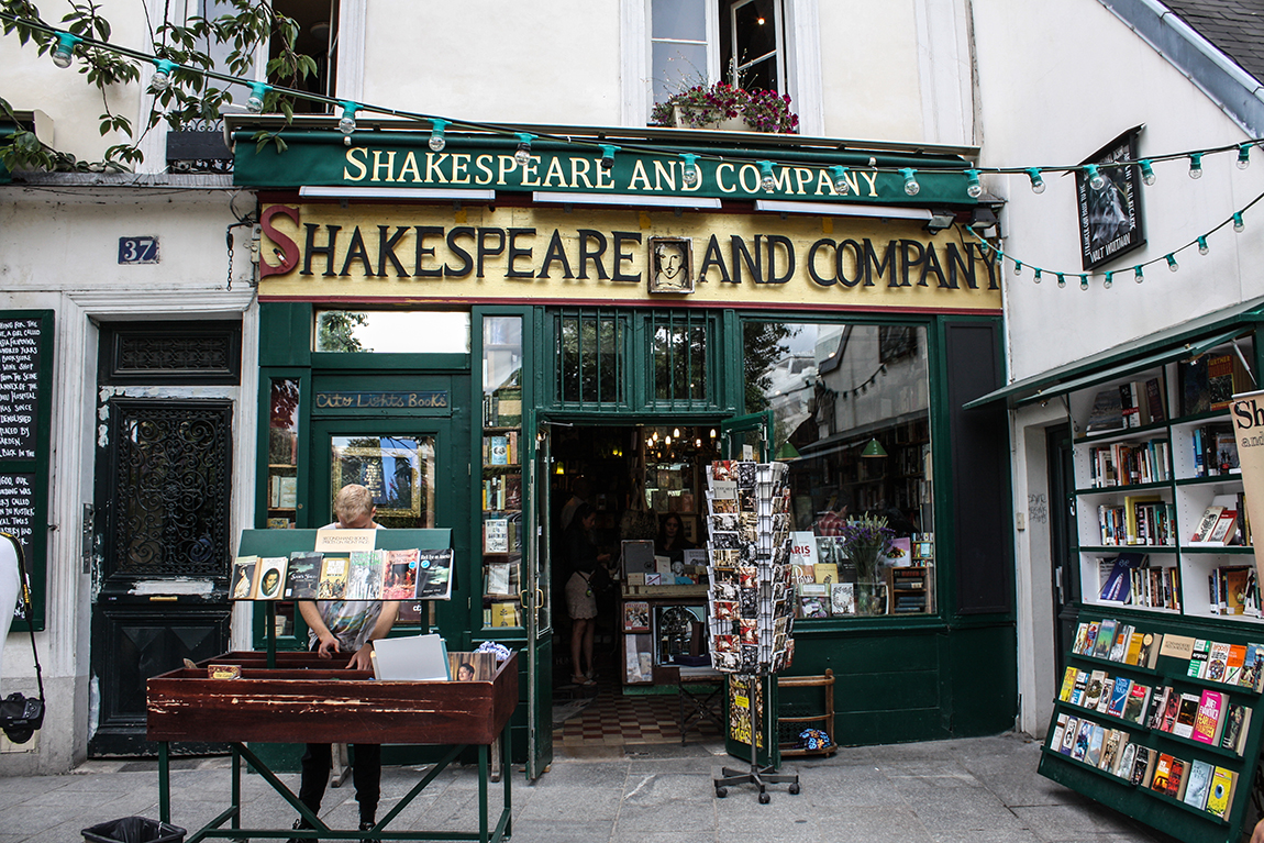 Shakespeare and Company bookstore, Paris 13 August 2013
