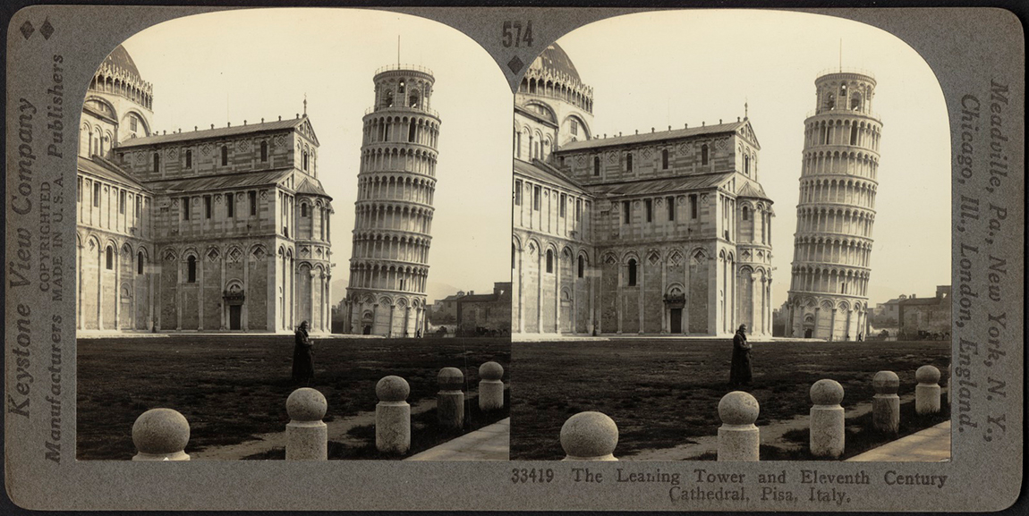 Pisa - Tháp nghiêng trong khoảng thời gian từ 1879 1930