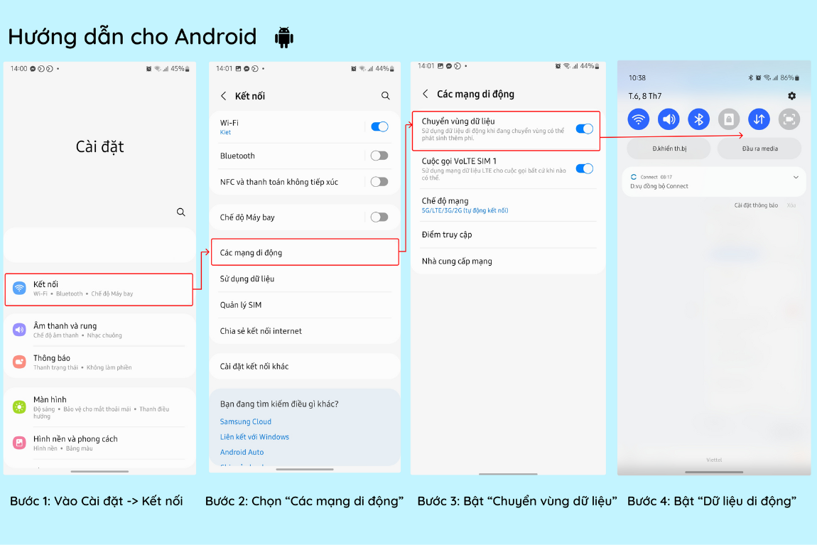 hướng dẫn cho android