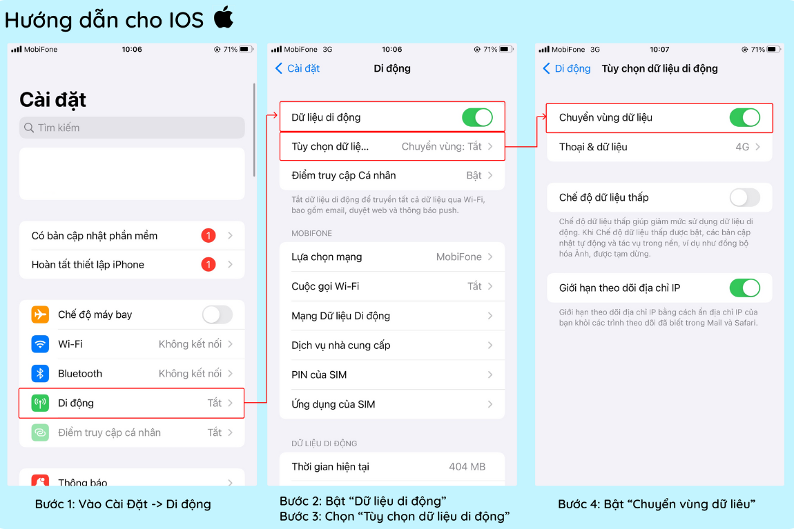 hướng dẫn cho ios