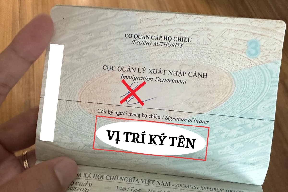 RỦI RO KHI KÝ TÊN SAI VỊ TRÍ TRONG HỘ CHIẾU